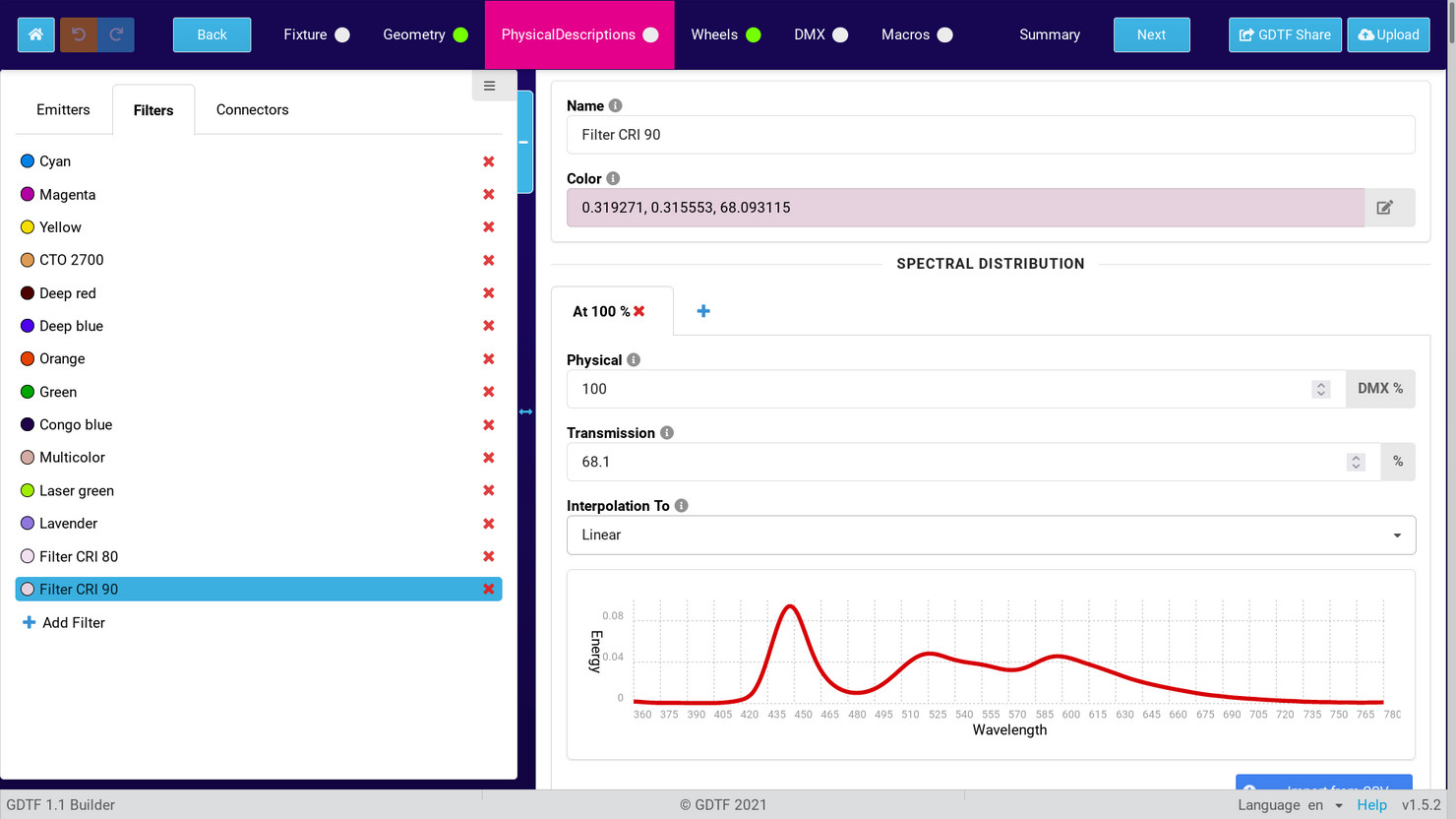 fixture builder screenshot